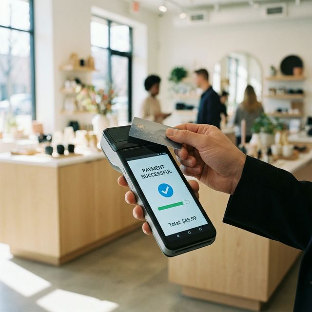 Pago con tarjeta en POS móvil